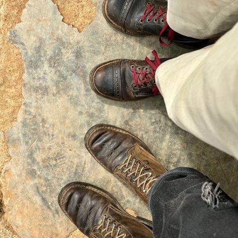Search result thumbnail of White's Farmer/Rancher in Horween Black Horsehide & Black Waxed Flesh