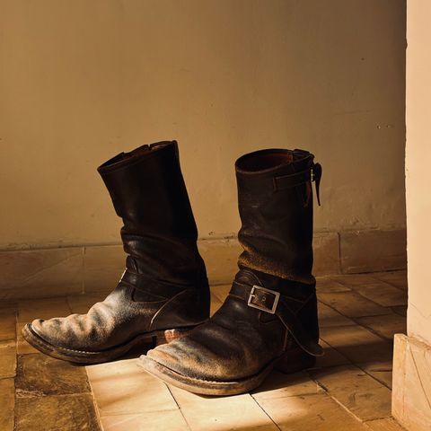 Wesco Wesco / x S&S Quick Striker in Horween Dark Olive Waxed Flesh