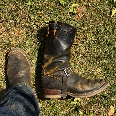 Wesco Wesco / x S&S Quick Striker in Horween Dark Olive Waxed Flesh