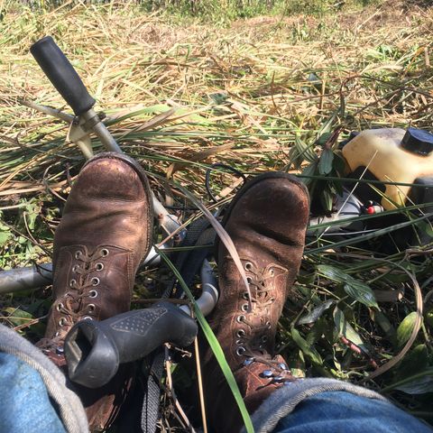 View photo of Star Brand 1930s 16-Inch Boots in Unknown Leather