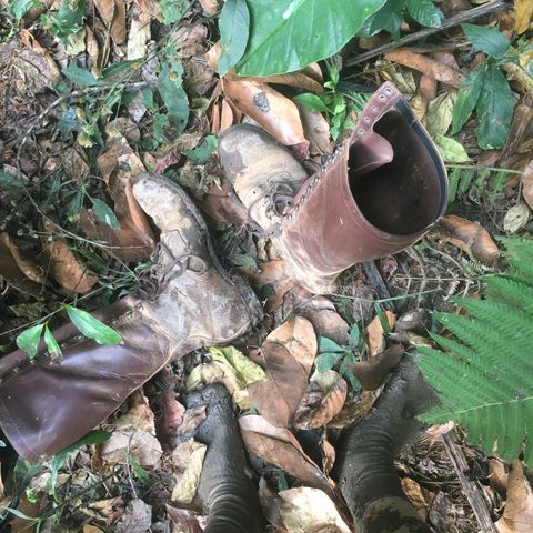 View photo of Star Brand 1930s 16-Inch Boots in Unknown Leather