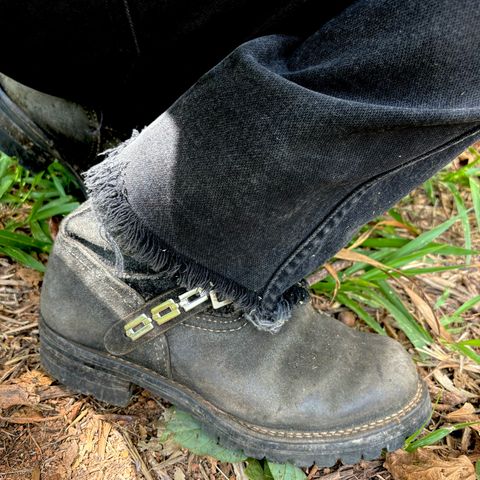 Wesco Boss Engineer Boot in Black Rough Out