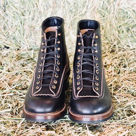 John Lofgren Donkey Puncher Boots in Horween Black Chromexcel