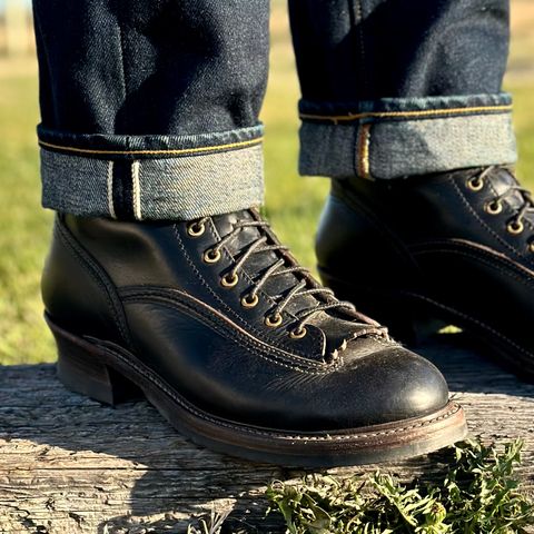 John Lofgren Donkey Puncher Boots in Horween Black Chromexcel