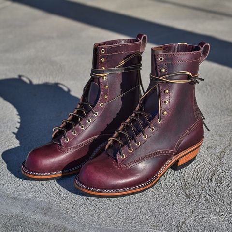 Nicks Lace To Toe in Horween Color 8 Cypress