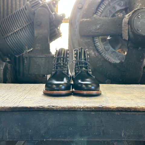 Grant Stone Nora Boot in Horween Black Chromexcel