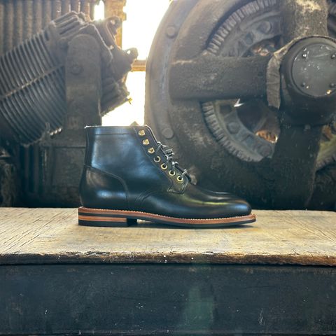Grant Stone Nora Boot in Horween Black Chromexcel