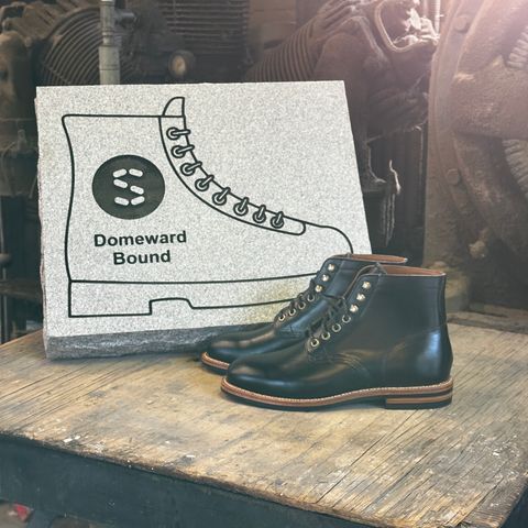 Grant Stone Nora Boot in Horween Black Chromexcel