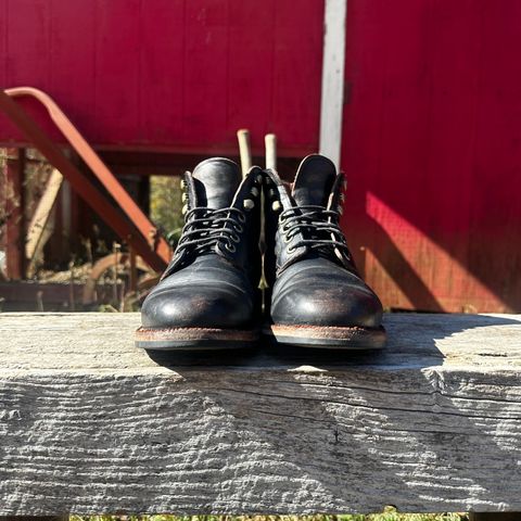 Grant Stone Nora Boot in Horween Black Chromexcel