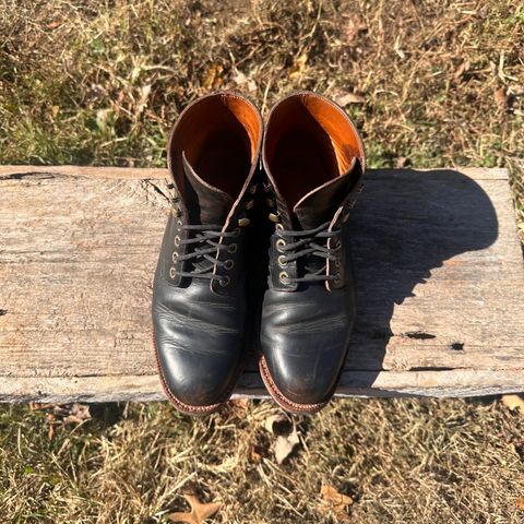 Grant Stone Nora Boot in Horween Black Chromexcel