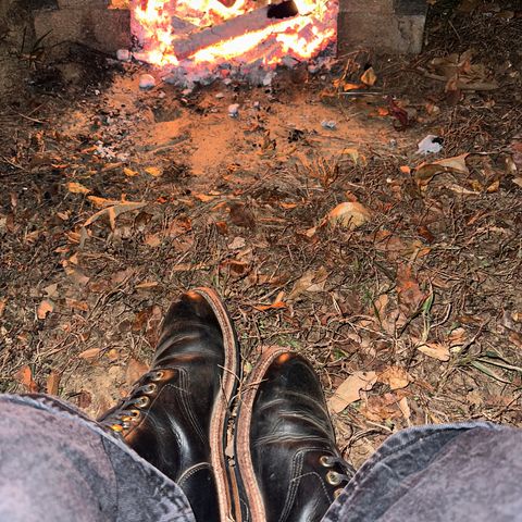 Grant Stone Nora Boot in Horween Black Chromexcel