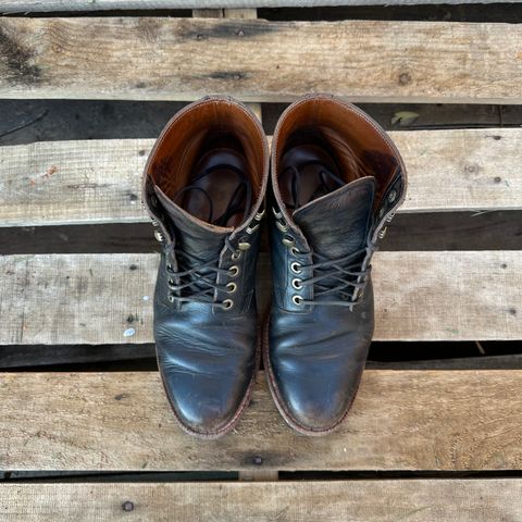 Grant Stone Nora Boot in Horween Black Chromexcel