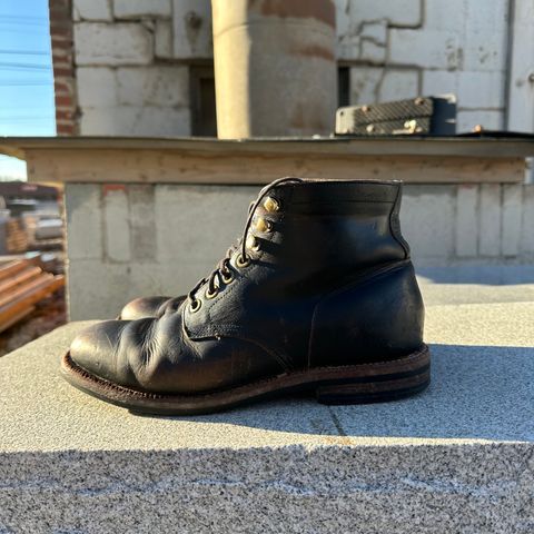 Grant Stone Nora Boot in Horween Black Chromexcel