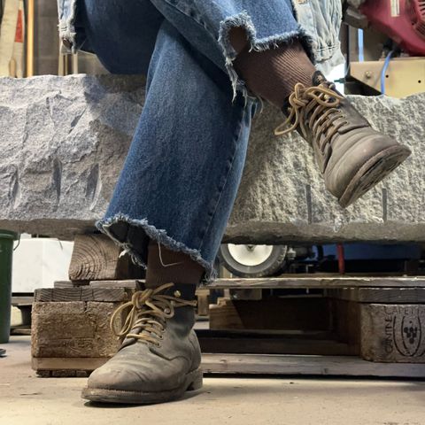 Grant Stone Nora Boot in Horween Black Chromexcel