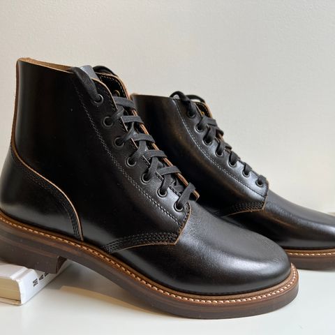 John Lofgren M-43 Service Shoes in Shinki Black Teacore Horsebutt
