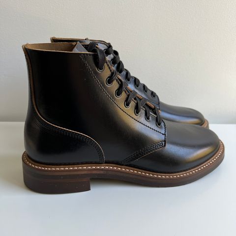 John Lofgren M-43 Service Shoes in Shinki Black Teacore Horsebutt