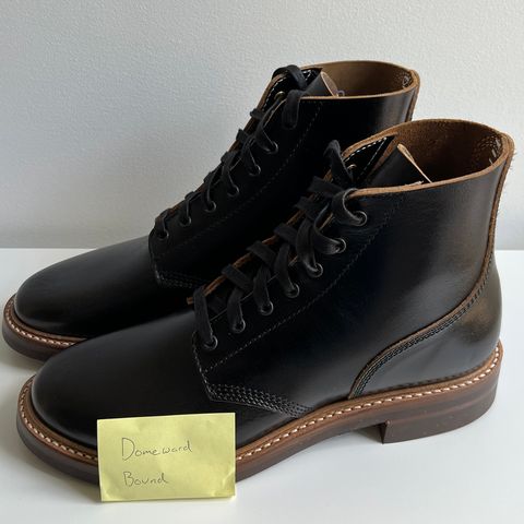 John Lofgren M-43 Service Shoes in Shinki Black Teacore Horsebutt