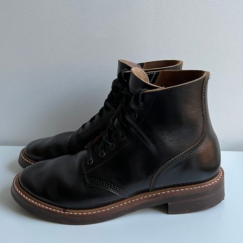 John Lofgren M-43 Service Shoes in Shinki Black Teacore Horsebutt