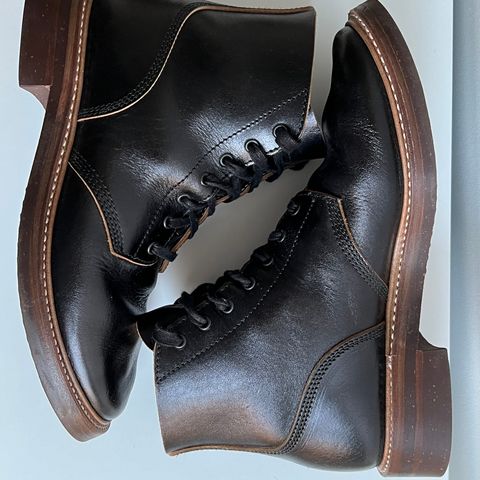 John Lofgren M-43 Service Shoes in Shinki Black Teacore Horsebutt