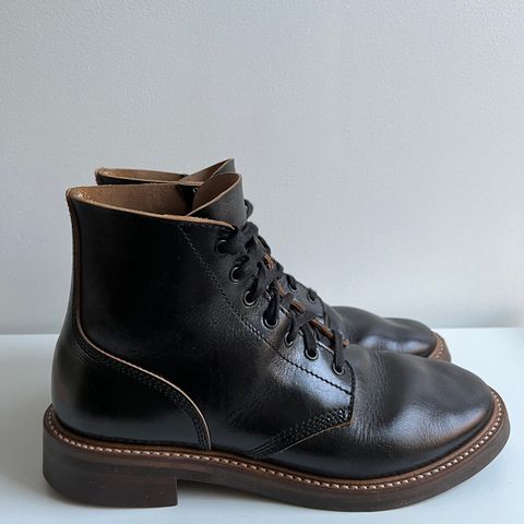 John Lofgren M-43 Service Shoes in Shinki Black Teacore Horsebutt