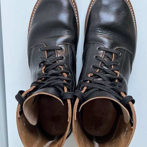 John Lofgren M-43 Service Shoes in Shinki Black Teacore Horsebutt