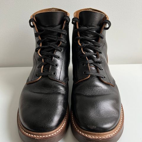 John Lofgren M-43 Service Shoes in Shinki Black Teacore Horsebutt