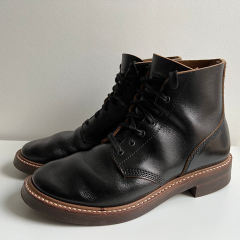 John Lofgren M-43 Service Shoes in Shinki Black Teacore Horsebutt
