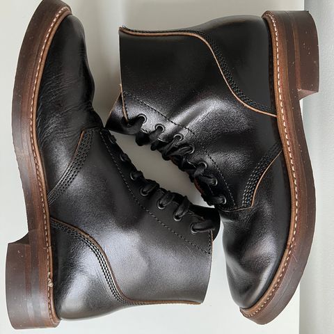 John Lofgren M-43 Service Shoes in Shinki Black Teacore Horsebutt