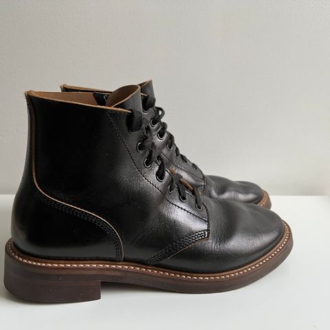 John Lofgren M-43 Service Shoes in Shinki Black Teacore Horsebutt