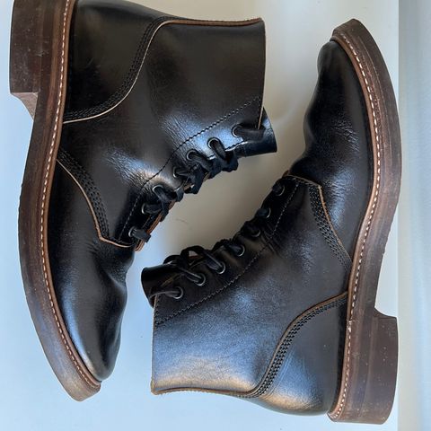 John Lofgren M-43 Service Shoes in Shinki Black Teacore Horsebutt