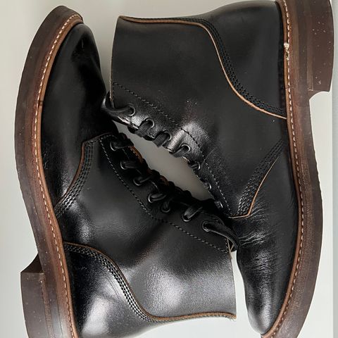 John Lofgren M-43 Service Shoes in Shinki Black Teacore Horsebutt