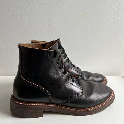 John Lofgren M-43 Service Shoes in Shinki Black Teacore Horsebutt