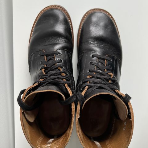 John Lofgren M-43 Service Shoes in Shinki Black Teacore Horsebutt