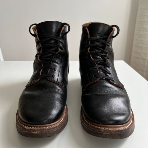John Lofgren M-43 Service Shoes in Shinki Black Teacore Horsebutt