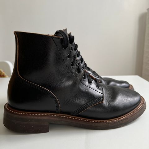 John Lofgren M-43 Service Shoes in Shinki Black Teacore Horsebutt