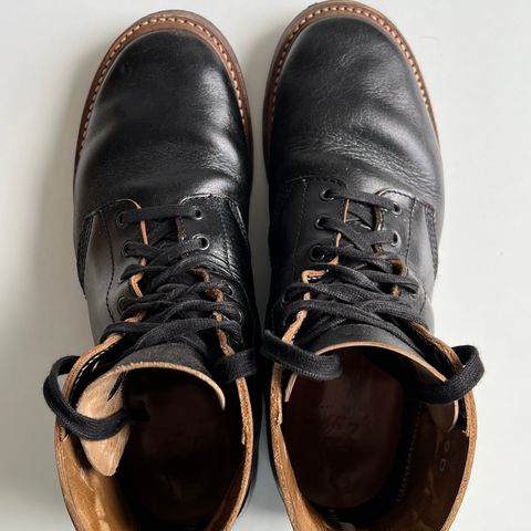 John Lofgren M-43 Service Shoes in Shinki Black Teacore Horsebutt