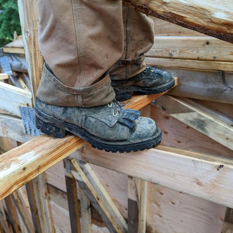 Viberg 155 Smokejumper Work Boot in Seidel Black Oil Tan Roughout