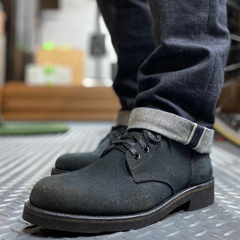 Oak Street Bootmakers Field Boot in Horween Natural Indigo Chromexcel Roughout