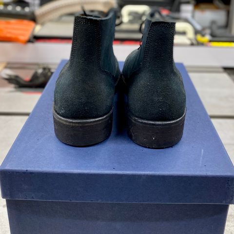 Oak Street Bootmakers Field Boot in Horween Natural Indigo Chromexcel Roughout