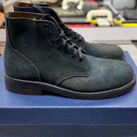Oak Street Bootmakers Field Boot in Horween Natural Indigo Chromexcel Roughout