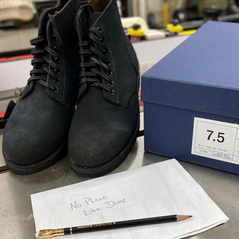 Oak Street Bootmakers Field Boot in Horween Natural Indigo Chromexcel Roughout