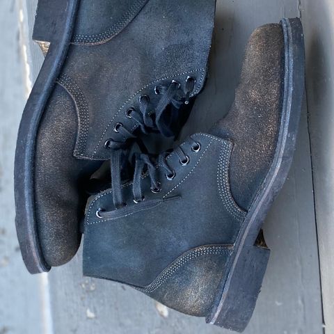 Oak Street Bootmakers Field Boot in Horween Natural Indigo Chromexcel Roughout