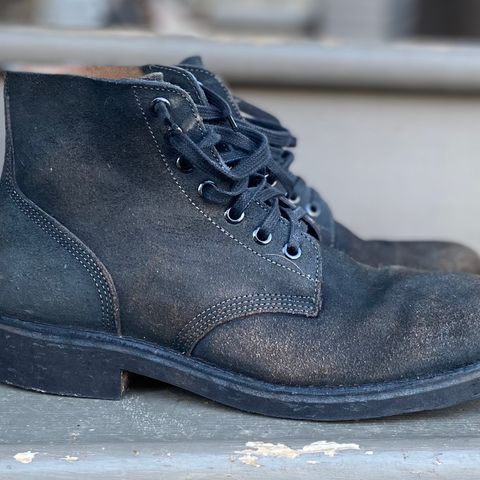 Oak Street Bootmakers Field Boot in Horween Natural Indigo Chromexcel Roughout