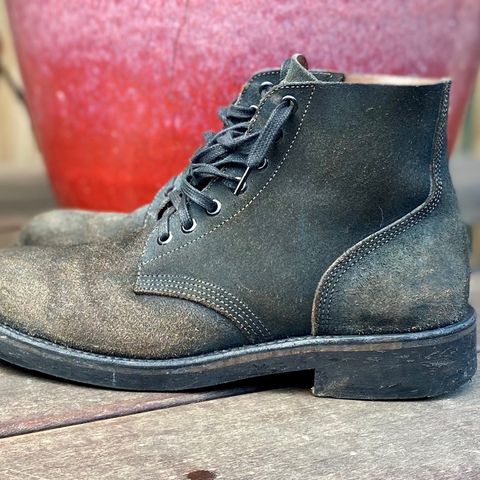 Oak Street Bootmakers Field Boot in Horween Natural Indigo Chromexcel Roughout