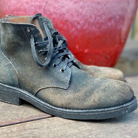 Oak Street Bootmakers Field Boot in Horween Natural Indigo Chromexcel Roughout