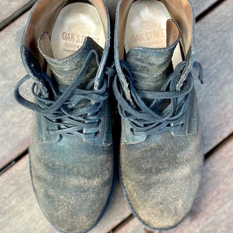 Oak Street Bootmakers Field Boot in Horween Natural Indigo Chromexcel Roughout