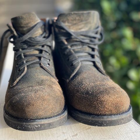 Oak Street Bootmakers Field Boot in Horween Natural Indigo Chromexcel Roughout