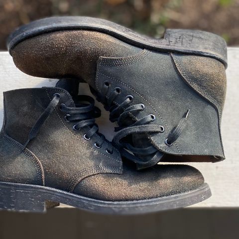 Oak Street Bootmakers Field Boot in Horween Natural Indigo Chromexcel Roughout