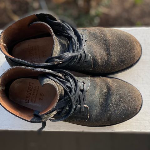 Oak Street Bootmakers Field Boot in Horween Natural Indigo Chromexcel Roughout