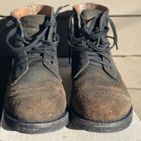 Oak Street Bootmakers Field Boot in Horween Natural Indigo Chromexcel Roughout